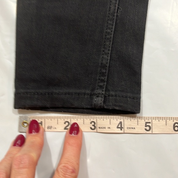 Zara TRF BLACK high waist skinny jeans new FAUX leather sides cotton elastane 6 - Picture 5 of 16